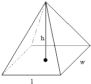 For This Example h=5, w=4, L=6