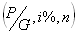 uniform gradient present worth symbol