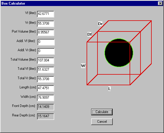 Subwoofer Box Calculator